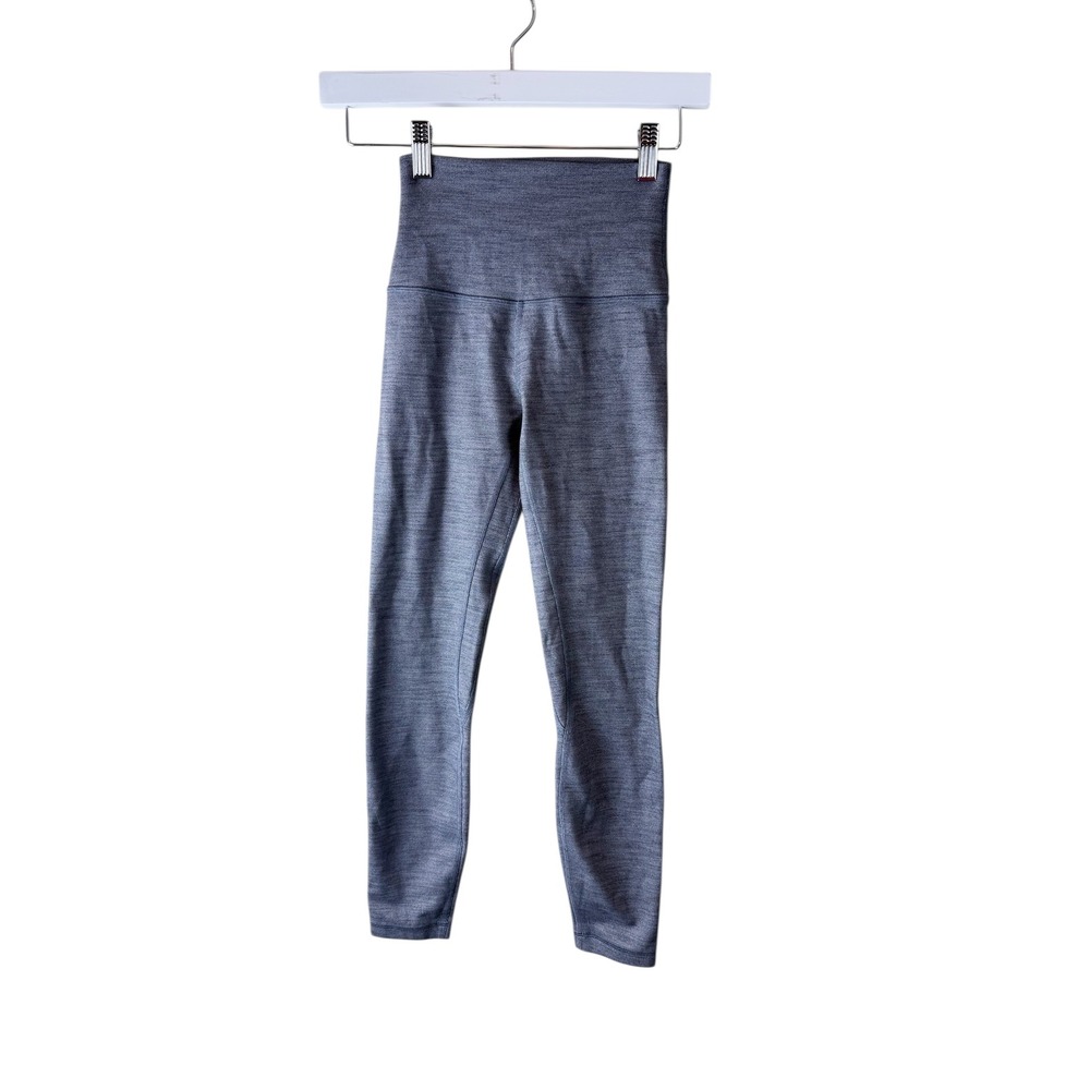 Lululemon Align Pant II High Rise Leggings 2 Heathered Grey Space Dye Yoga Pants
